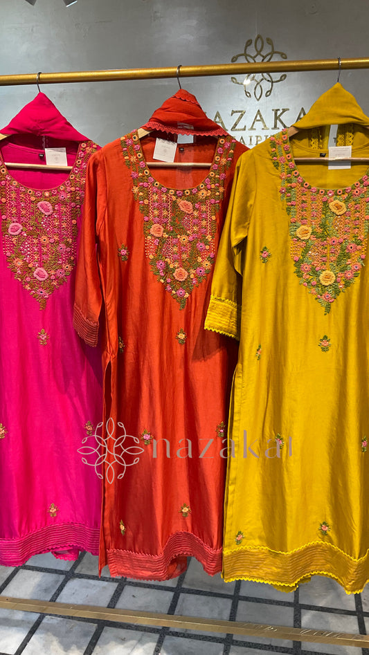 Maira set- Pure Chanderi Suit Set