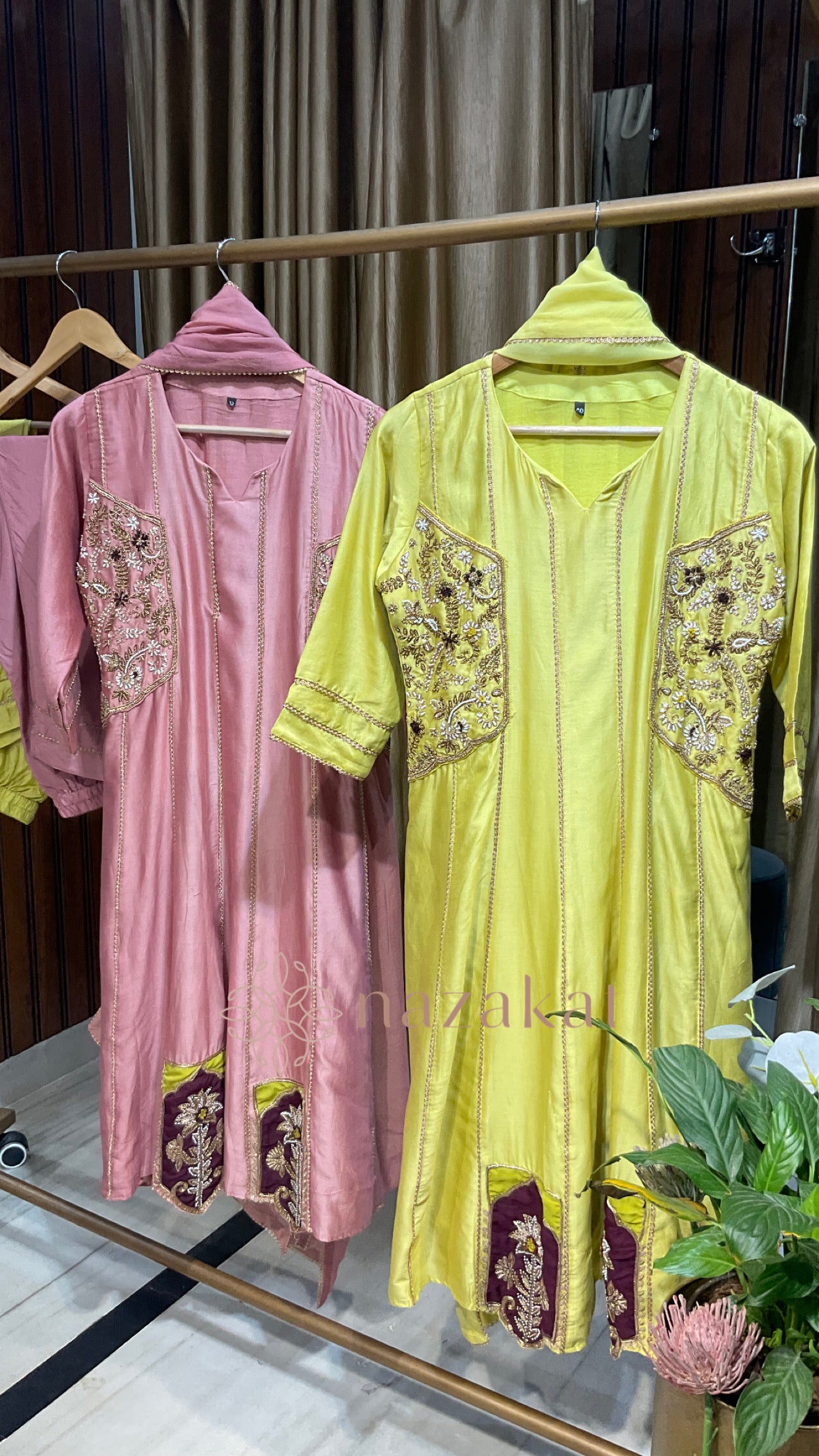 Sunheri - Pure Chanderi Suit Set