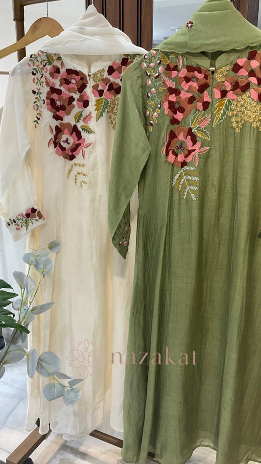 Collared Mul Chanderi Suit Set - nazakatjaipurnazakat_jaipur