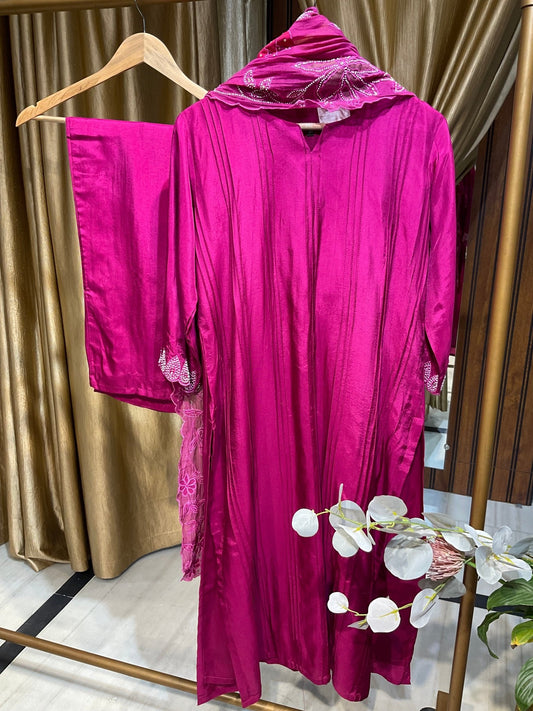 Gulabi Silk Set - nazakatjaipurnazakat_jaipur