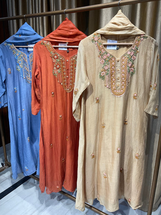 Mul Chanderi Embroidered Suit Set - nazakatjaipurnazakat_jaipur