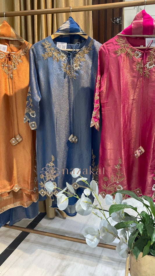 Tissue Palazzo Set - nazakatjaipurnazakat_jaipur