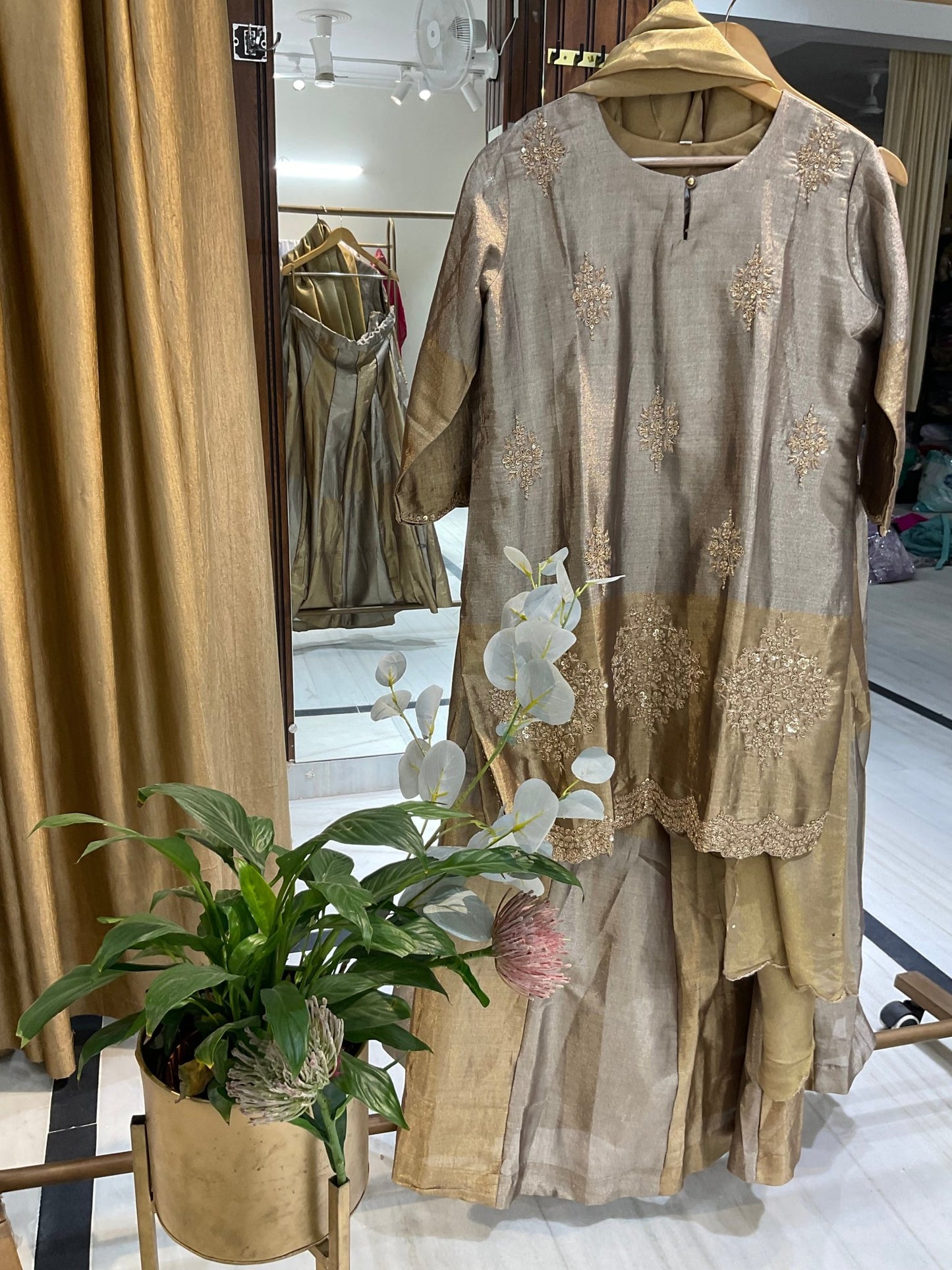 Tissue Silk Skirt Set - nazakatjaipurnazakat_jaipur