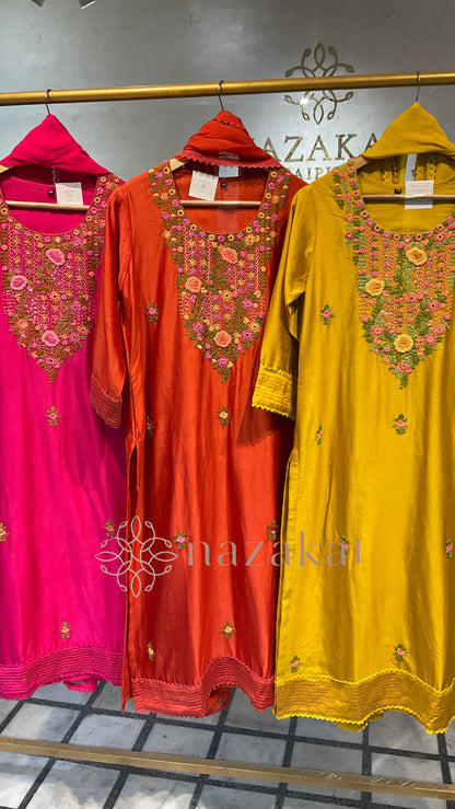Maira set- Pure Chanderi Suit Set