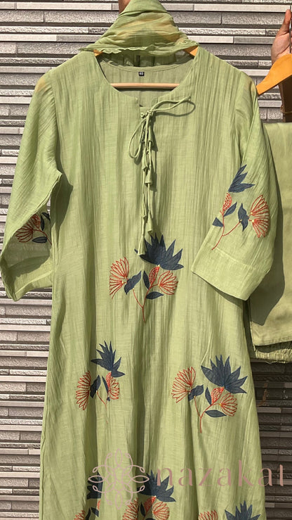 Baani Mul Chanderi Suit Set