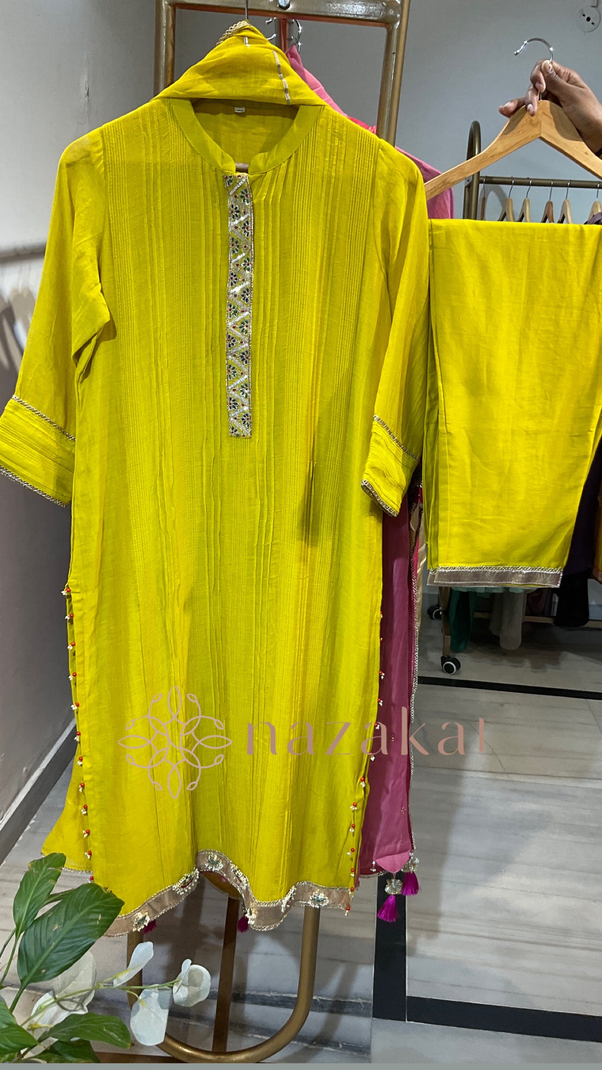 Sadaf Mul CHANDERI Suit Set