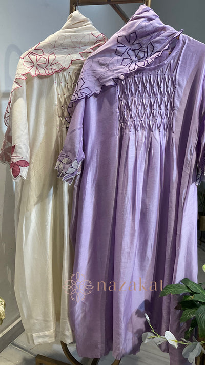 Petal Whisper - Chanderi Suit Set