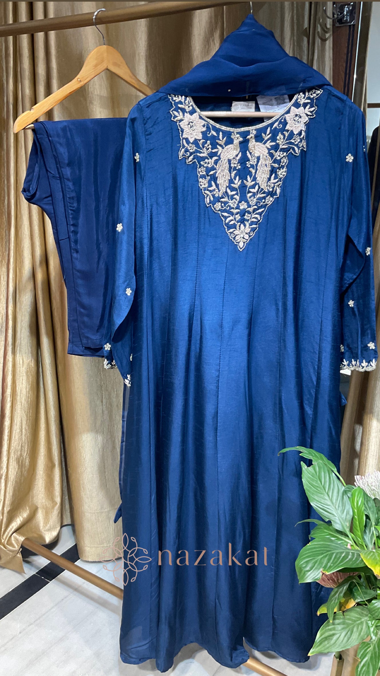 Silk Anarkali Suit Set