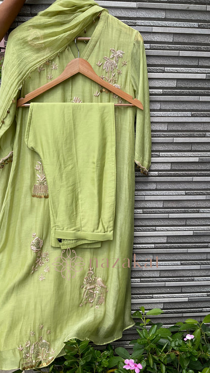 ROSHANI Mul Chanderi Suit Set