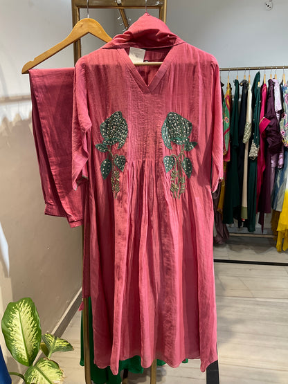Mul Chanderi Suit Set