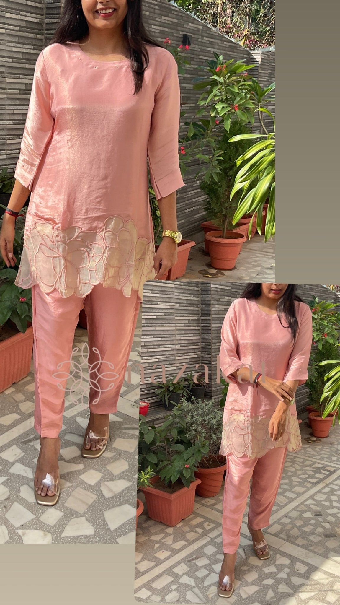 Appliqué Tissue Co - ord Set - nazakatjaipurnazakat_jaipur