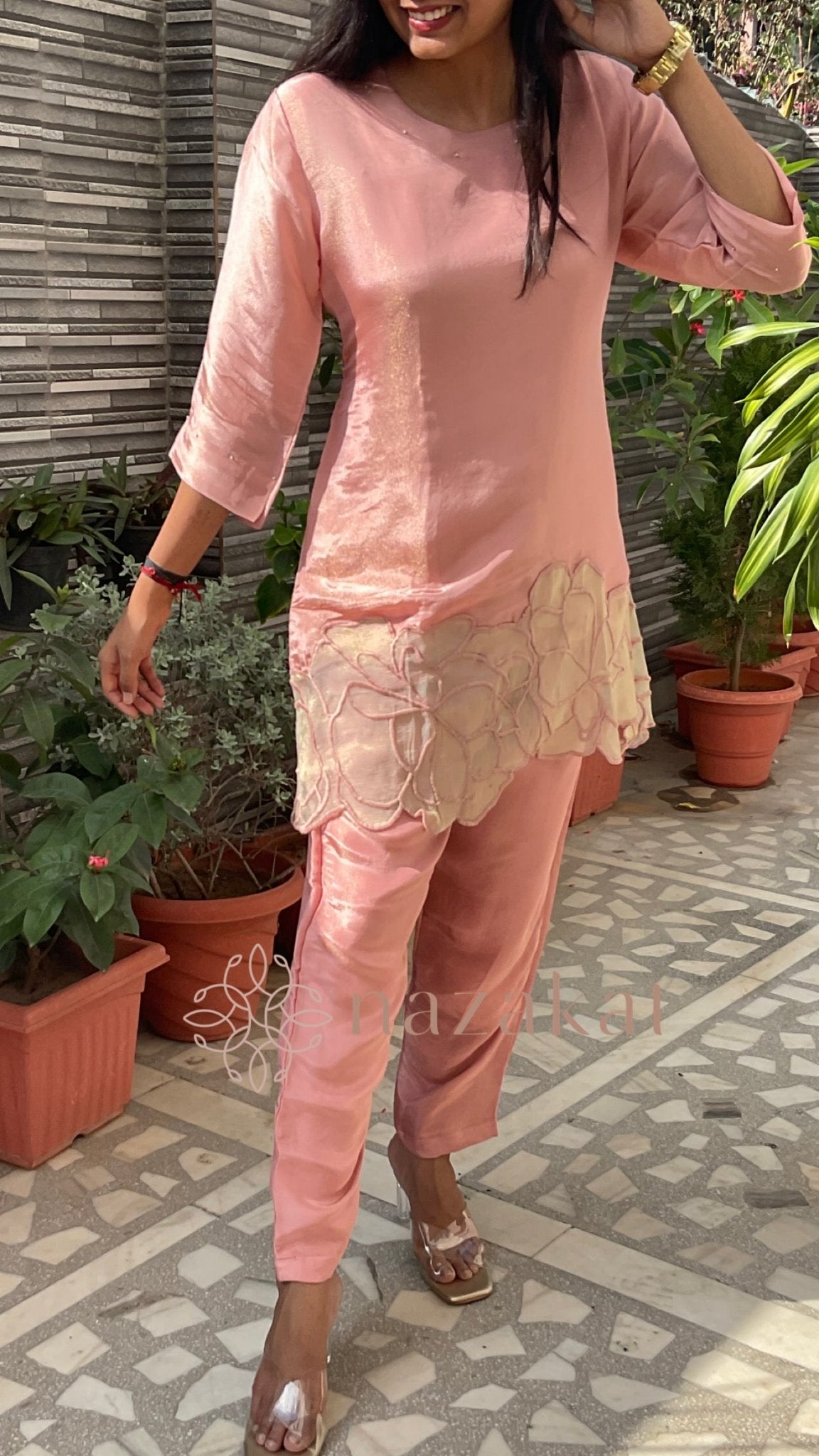Appliqué Tissue Co - ord Set - nazakatjaipurnazakat_jaipur