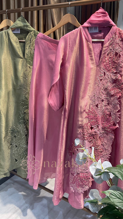 Applique work Kurta Palazzo Set - nazakatjaipurnazakat_jaipur