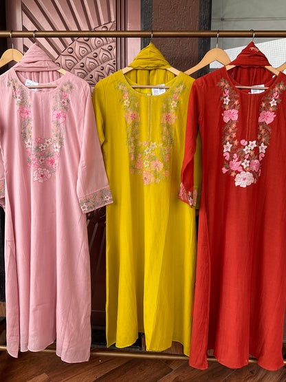 Embroidered Mul Chanderi Suits - nazakatjaipurnazakat_jaipur