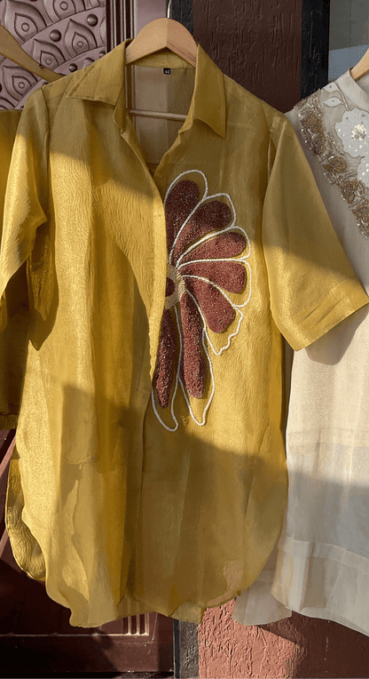 Gold boota Co - ord Set - nazakatjaipurnazakat_jaipur