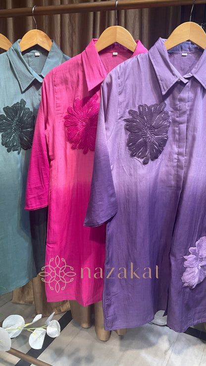 Mul Chanderi Ombre Co - ord Set - nazakatjaipurnazakat_jaipur