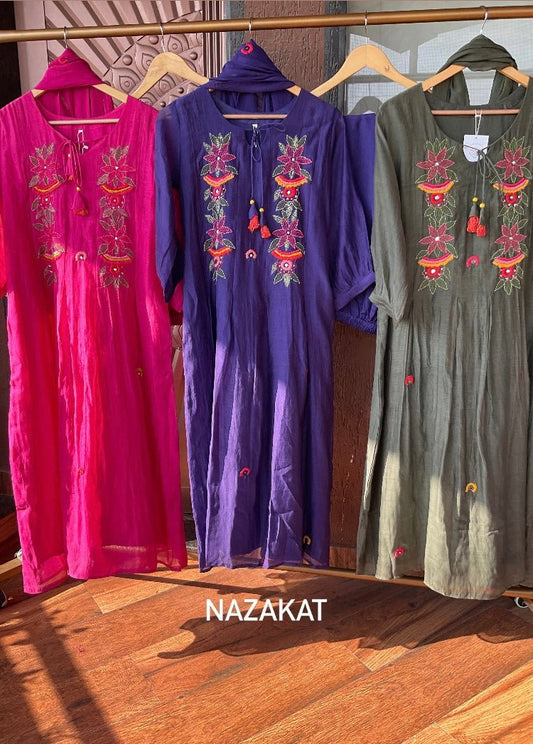 Mul chanderi Suit Set - #nazakatjaipur#nazakat_jaipur