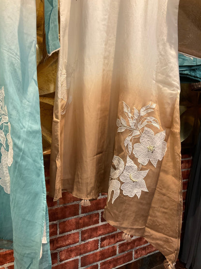 Ombre Mul Chanderi Co - ord set - nazakatjaipurnazakat_jaipur