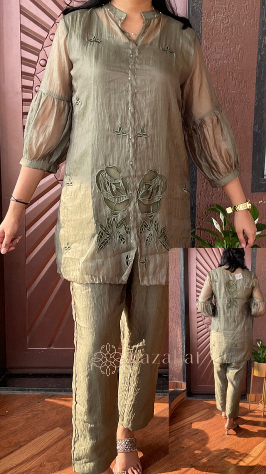 Paper Silk Co - ord Set - nazakatjaipurnazakat_jaipur