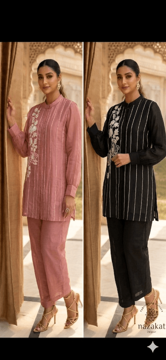 Pearl work Co - ord Set - nazakatjaipurnazakat_jaipur