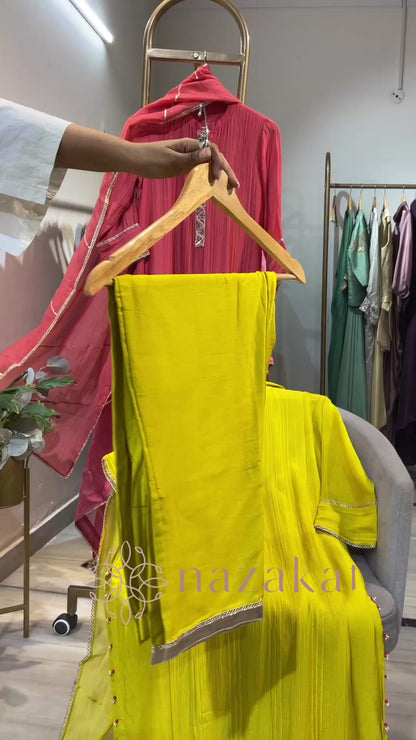 Sadaf Mul CHANDERI Suit Set