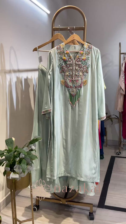 Pastel Kurta Palazzo Set