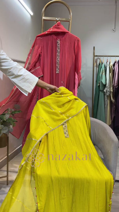 Sadaf Mul CHANDERI Suit Set