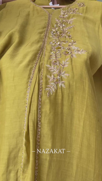 Mul Chanderi Zardozi Suit Sets