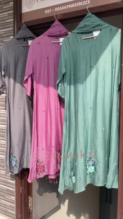 Rozana Suit Set - Mul Chanderi Set
