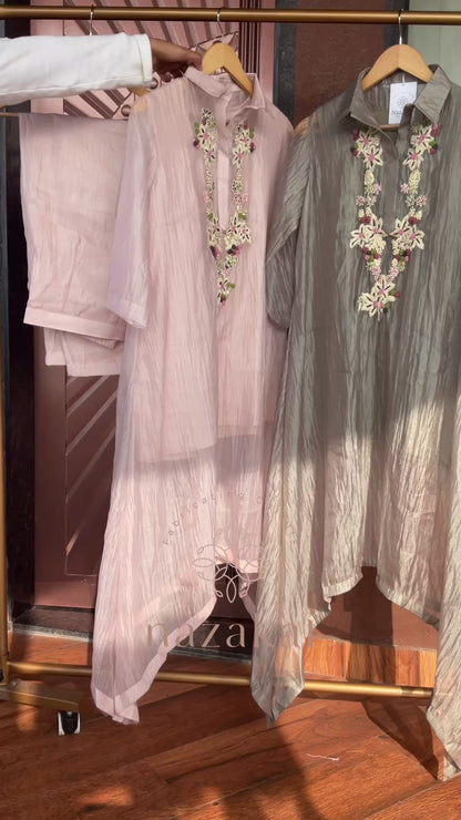 Paper Silk - Embroidered Co-ord Set
