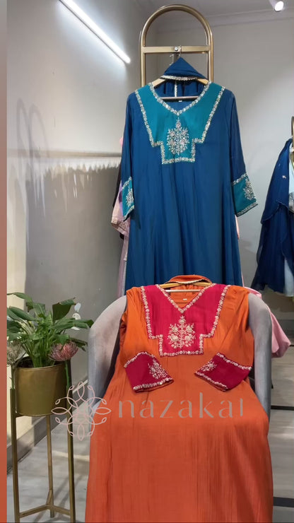 Aleeza Mul Chanderi Suit Set