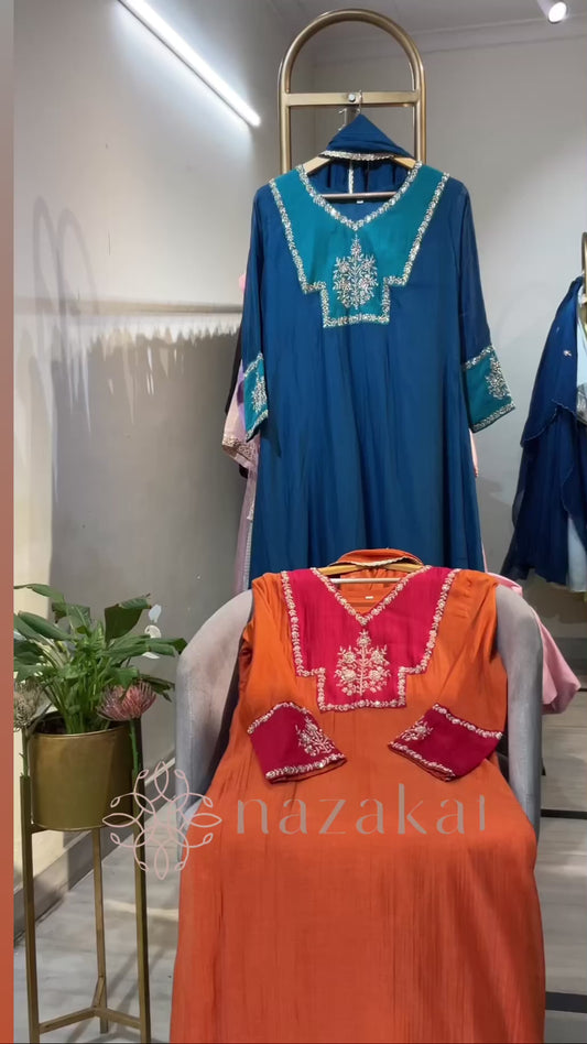 Aleeza Mul Chanderi Suit Set