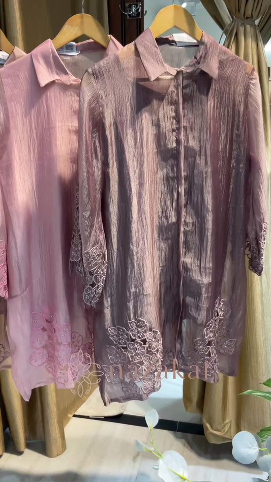 Paper Silk Cut work Co-ord Set