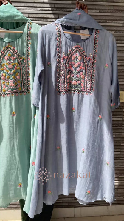 Mulchanderi - Pinjara Suit Set