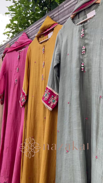 FIZA Mul Chanderi Set