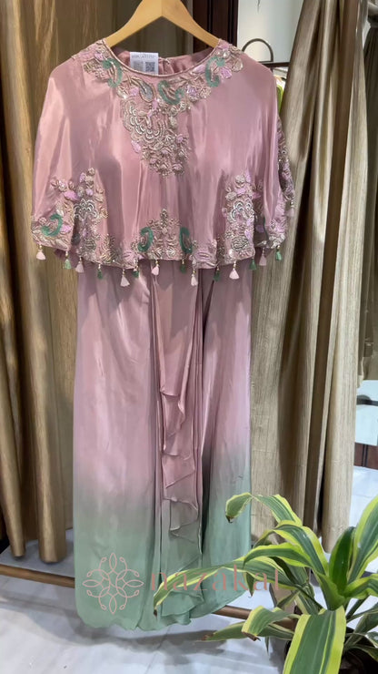 Pastel Ombre Cape & Cowl