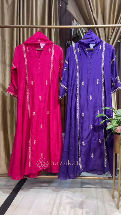 Mul Chanderi - Mehfil Suit Set