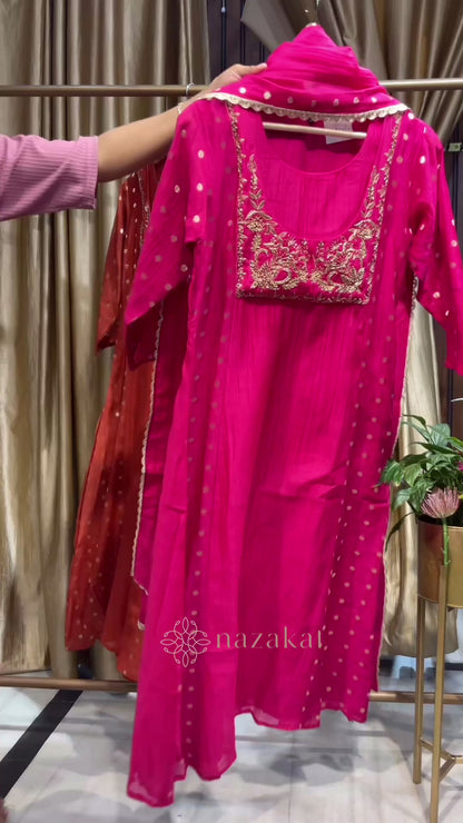 Mul chanderi - Noor Rang Set