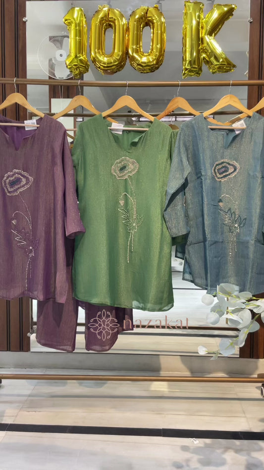 Tissue Floral boota Co-ord Set