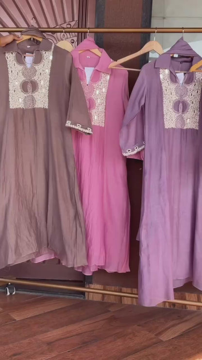 Mul chanderi Suit Set