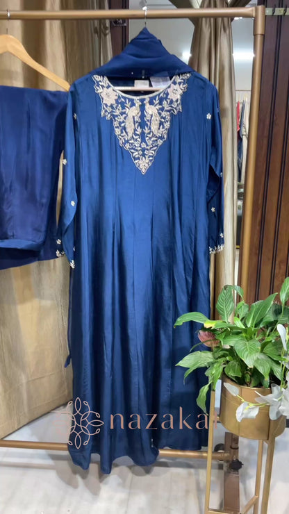 Silk Anarkali Suit Set