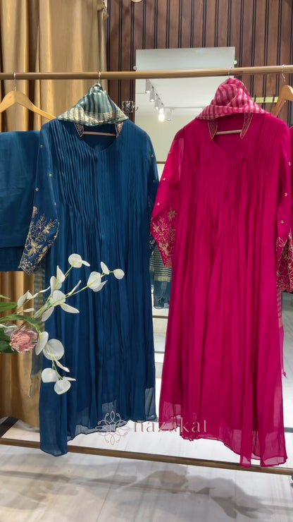 Mul Silk Afreen Suit  Set