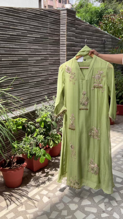 ROSHANI Mul Chanderi Suit Set