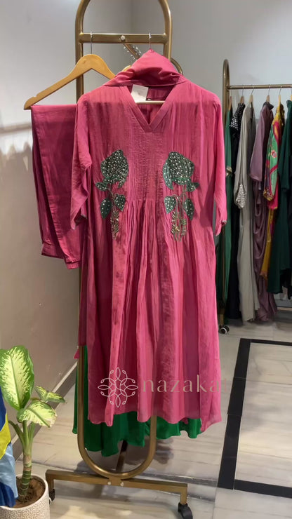 Mul Chanderi Suit Set