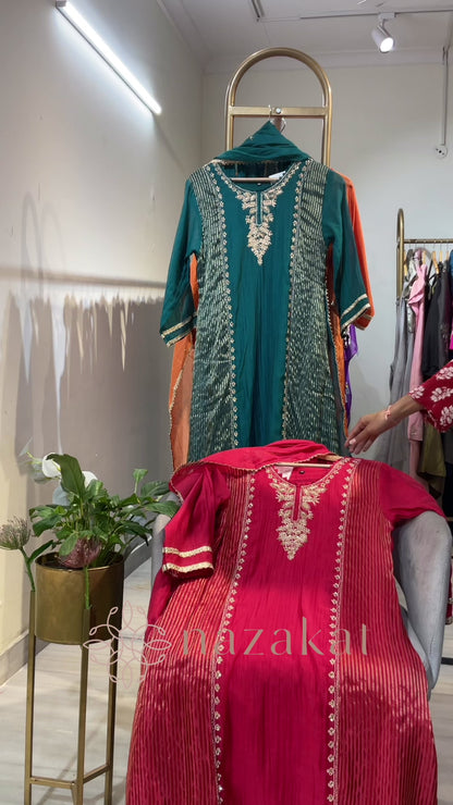 SABA Mul Chanderi Suit Set