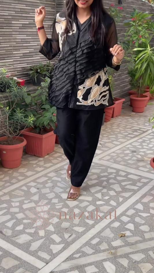 Ruffle Organza Co-ord Set