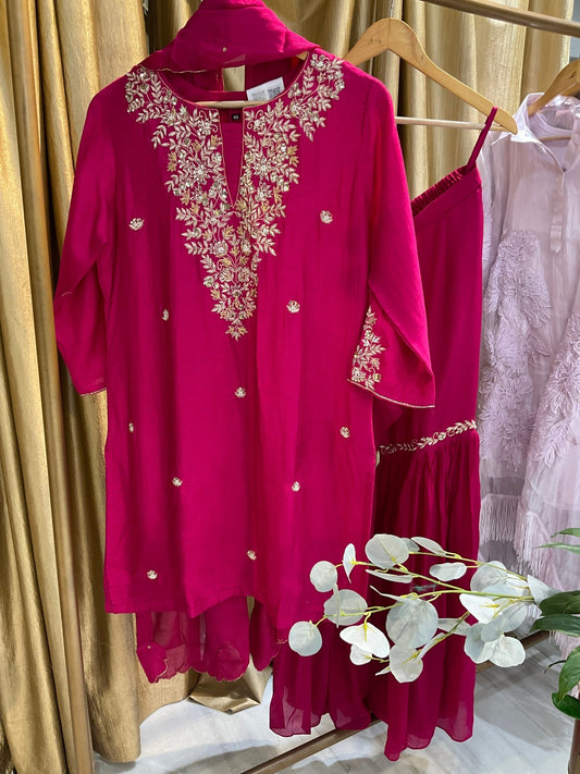 Silk Sharara Set - nazakatjaipurnazakat_jaipur