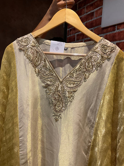 Tissue Kaftan dress - nazakatjaipurnazakat_jaipur
