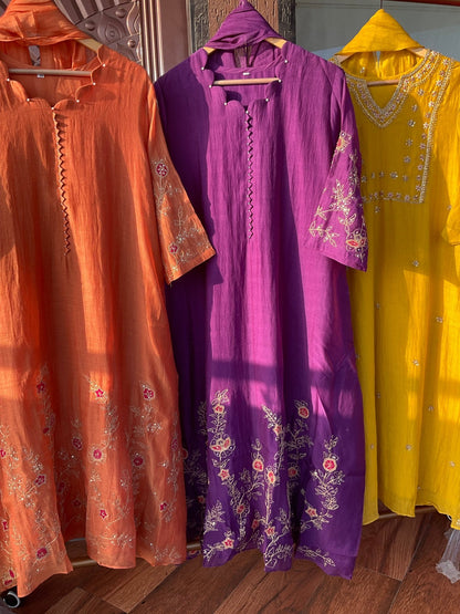 Zari worked Mul chanderi Suit Set - #nazakatjaipur#nazakat_jaipur